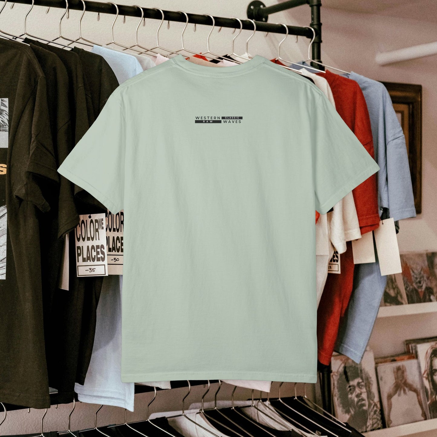 Unisex Garment-Dyed T-shirt_ N2 Series USGDTS PT2WW002_ Comfort Colors 1717_ WesternWaves Limited Edition:
