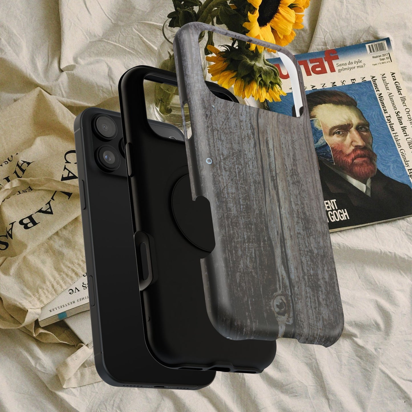 Impact-Resistant Tough Cases_ iPhone Case_ Series N8+ TCPCASE PT2WW006_ Limited Edition Wooden Grain Phone Case for iPhones by WesternWaves: