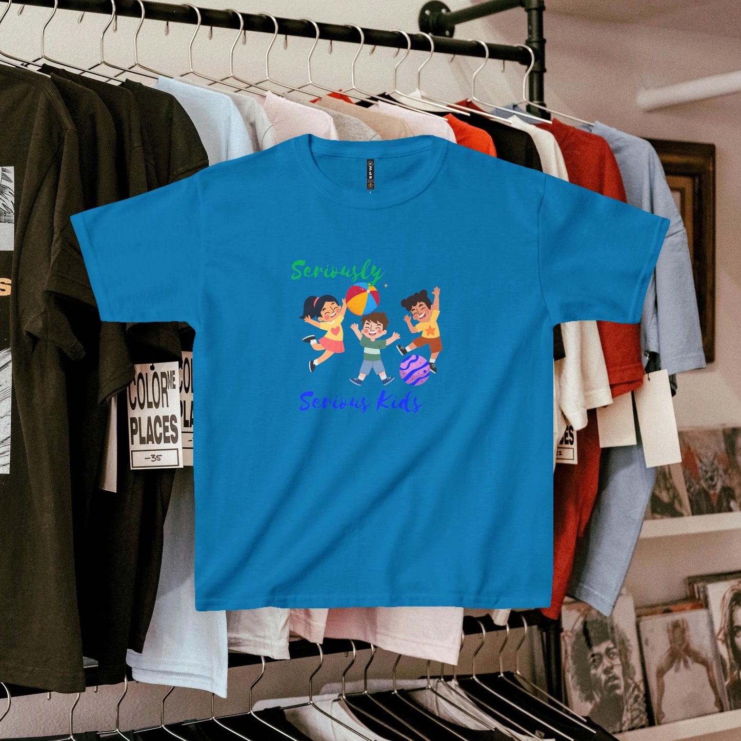 Kids Heavy Cotton™ Tee_ N3+ Series KHCT PT2WW001_ Limited Edition Durable Comfort for Every Adventure by WesternWaves:
