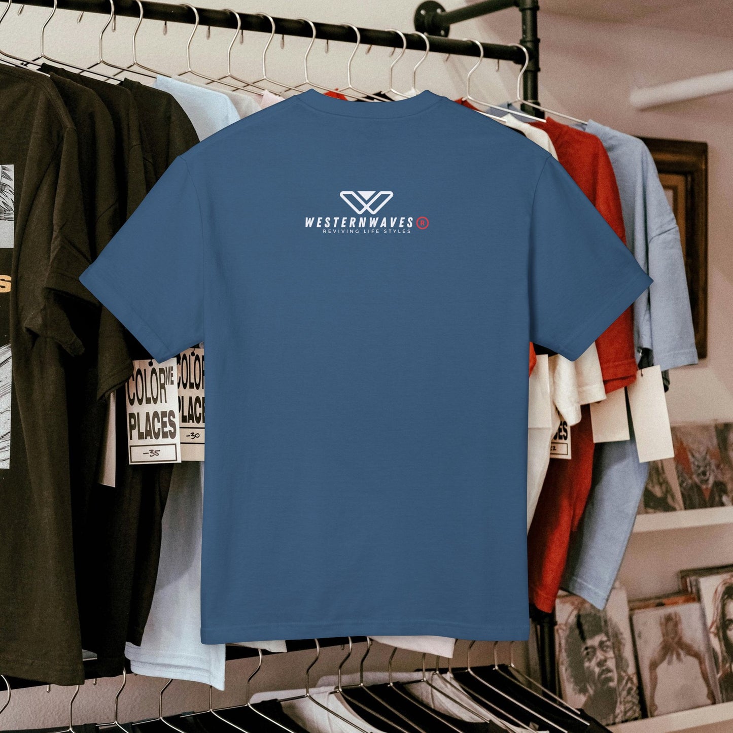 Unisex Garment-Dyed Heavyweight Cotton Tee_ N2+ Series USGDHWCTEE PT2WW007_ Limited Edition Statement of Style by WesternWaves: