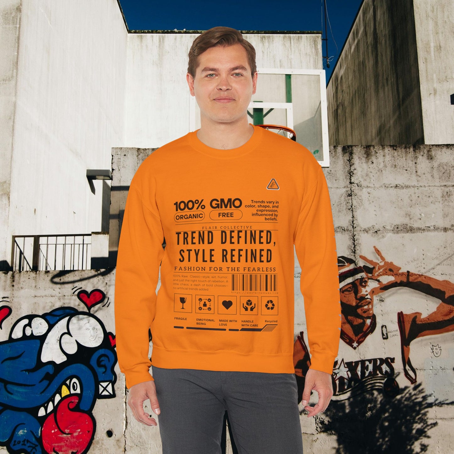 Unisex Heavy Blend™ Crewneck Sweatshirt_ N2 Series SPW UHBCSS PT2WW003_ Limited Edition 'DROPS' Brand Raw Classics by WesternWaves: