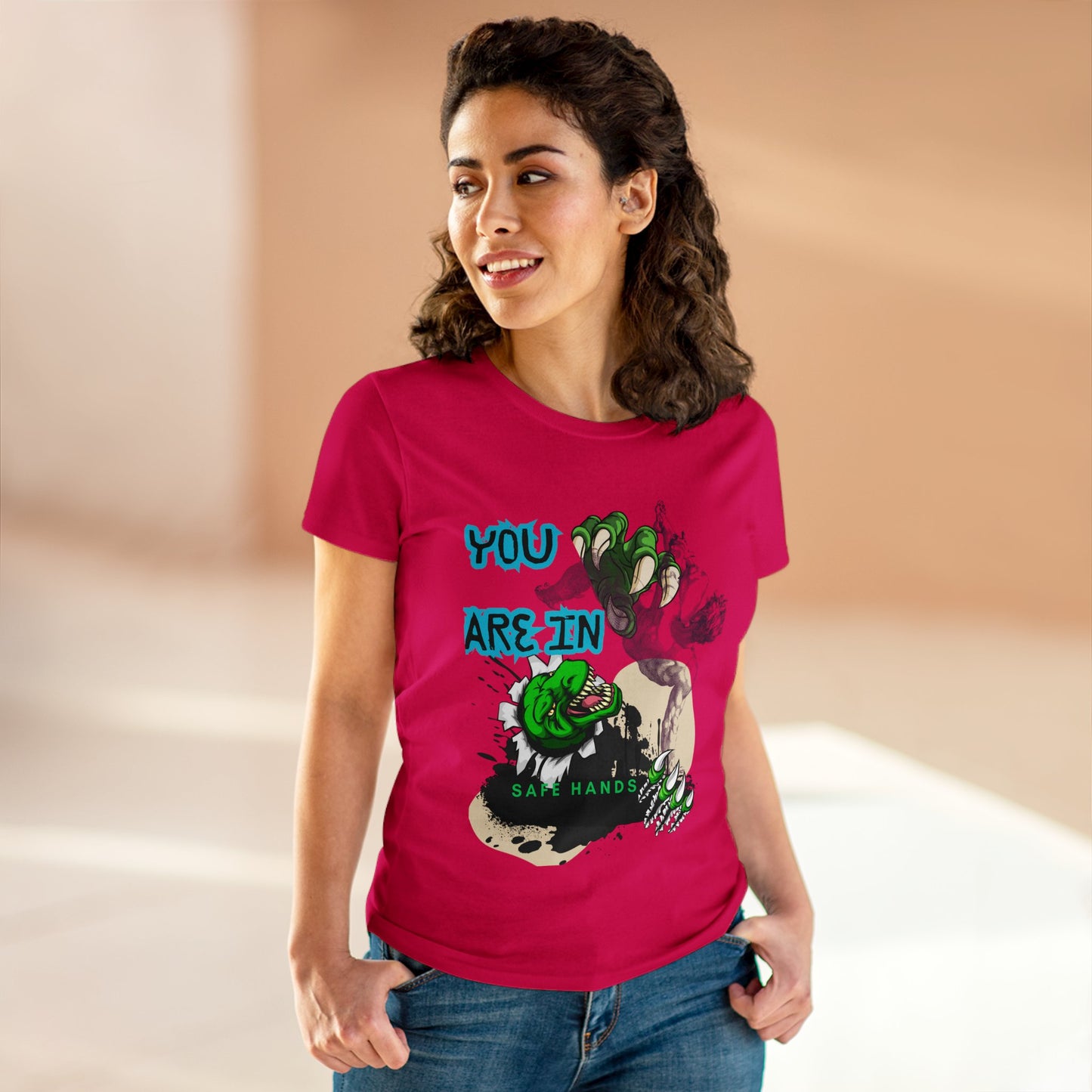 Women's Midweight Cotton Tee_ Essential Comfort_ N2+ Series SSTS PT2WW004_ Limited Edition Perfect Blend of Comfort by WesternWaves: