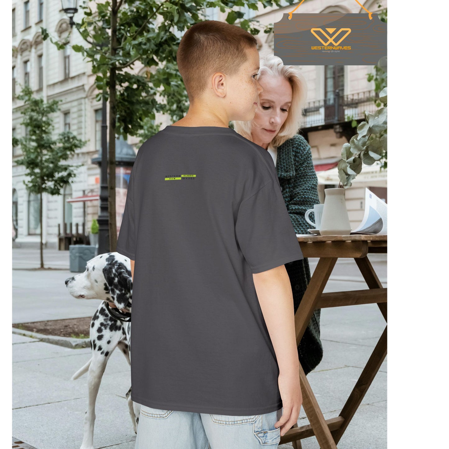 Kids Heavy Cotton™ Tee_ N3+ Series KHCT PT2WW004_ Limited Edition Durable Comfort for Every Adventure by WesternWaves: