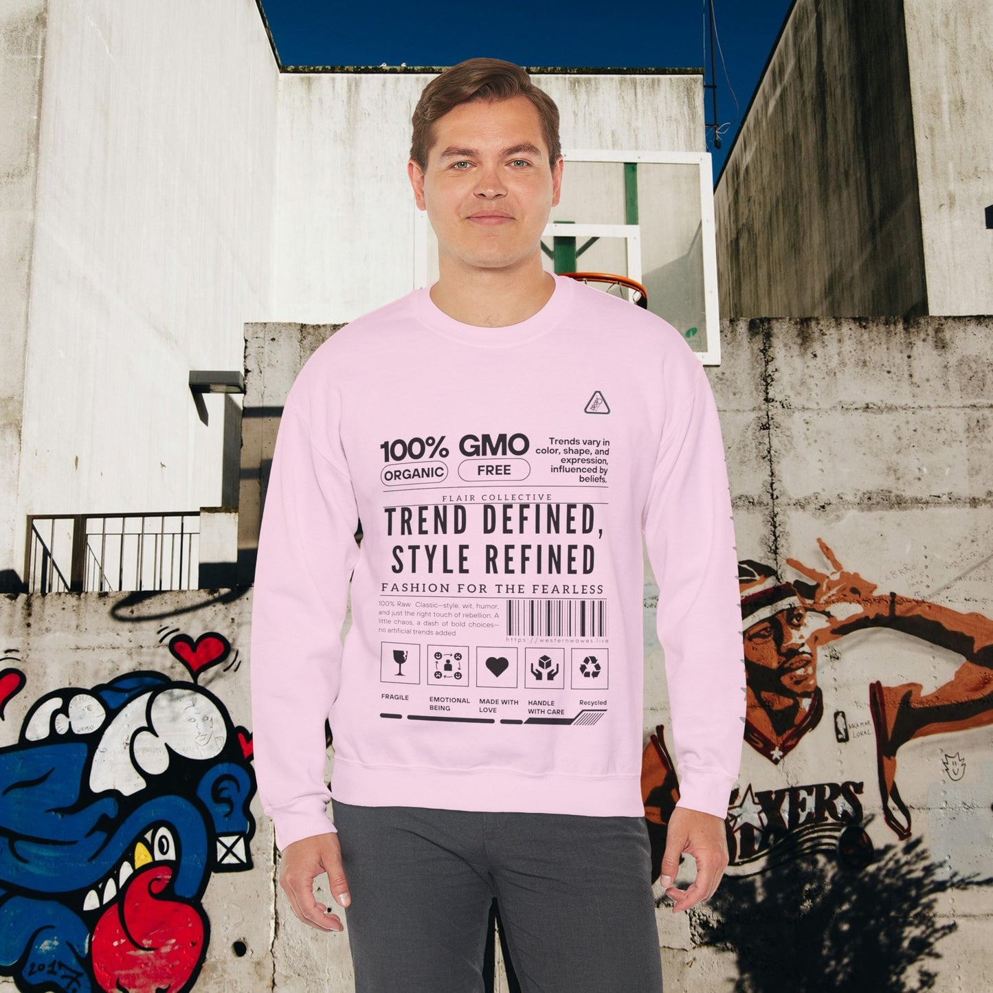Unisex Heavy Blend™ Crewneck Sweatshirt_ N2 Series SPW UHBCSS PT2WW003_ Limited Edition 'DROPS' Brand Raw Classics by WesternWaves: