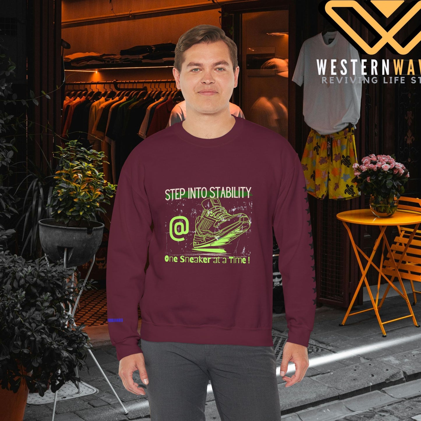 Unisex Heavy Blend™ Crewneck Sweatshirt_ N3+ Series UHBCSS PT2WW032_ Limited Edition Pure Luxury By WesternWaves: