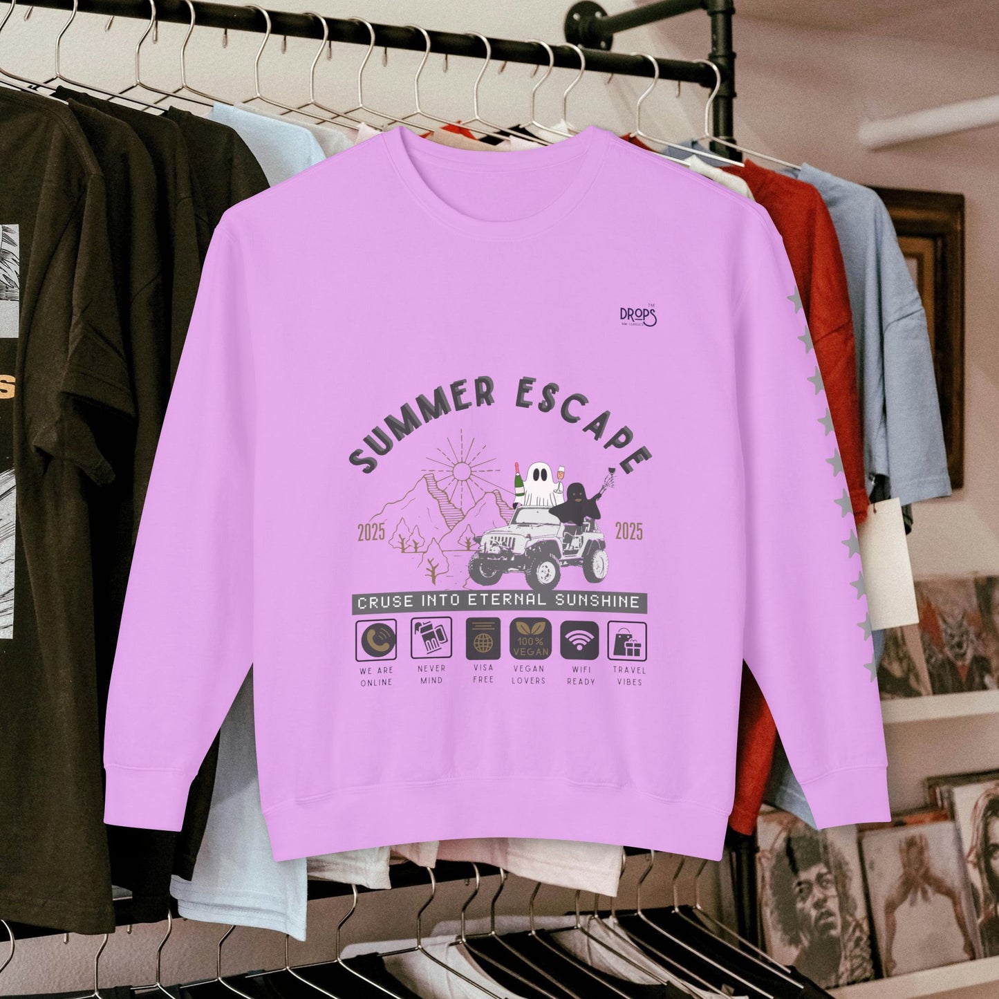 Unisex Summer Escape Crewneck Sweatshirt - Cruise into Eternal Sunshine_ 10 May 2025_ 001