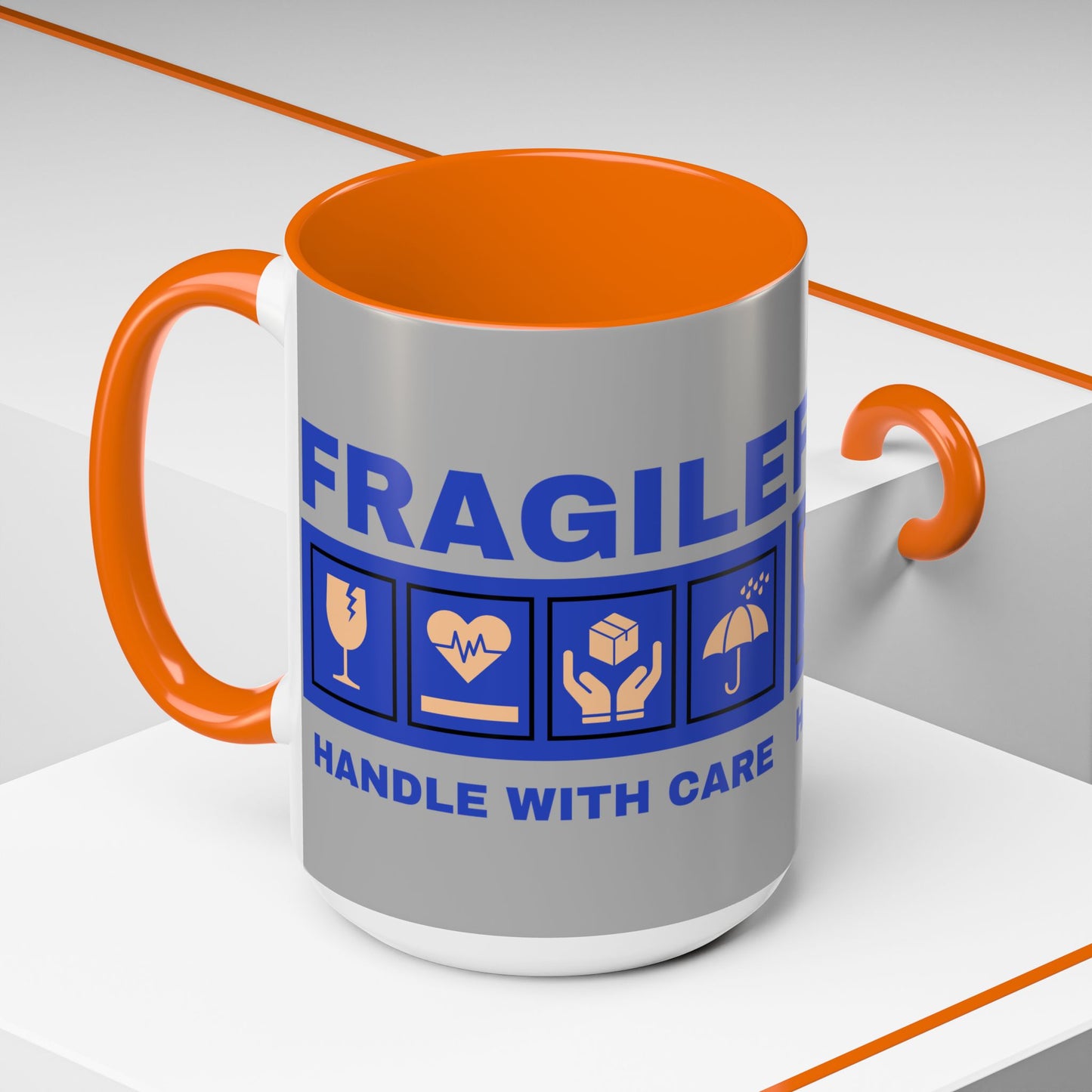 Accent Coffee Mug 11, 15oz_ N2+ Series ACM11OZ PT2WW006_ Vibrant Limited Edition Design by WesternWawes: