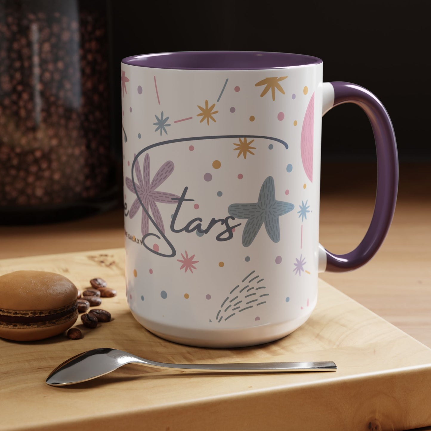 Accent Coffee Mug (11, 15oz) _ N3+ Series ACMUG PT2WW007_ Limited Edition Blend Style & Functionality by WesternWaves:
