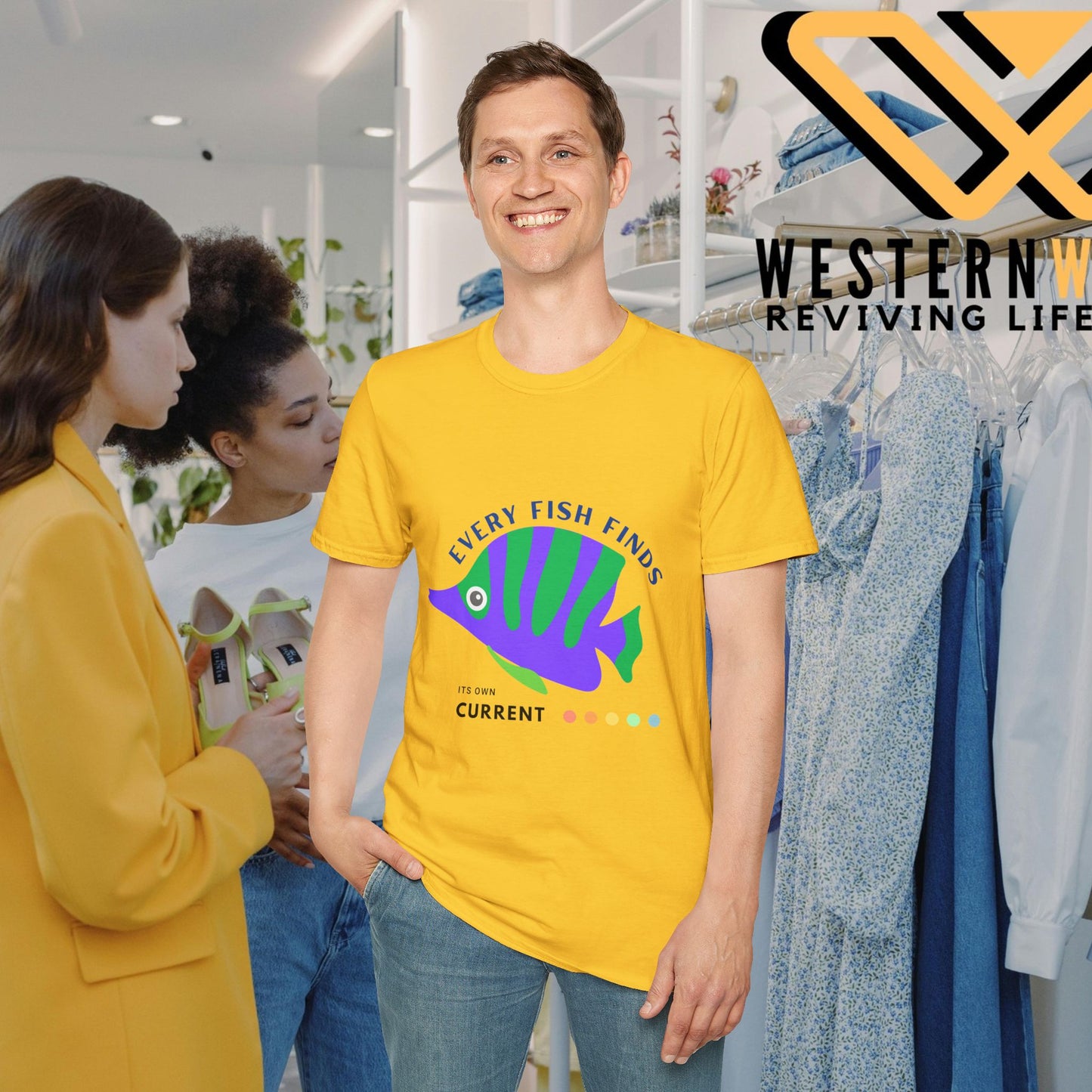Unisex Softstyle T-Shirt_ N+ Series USSTS FT2WW009_ Limited Edition by WesternWaves: