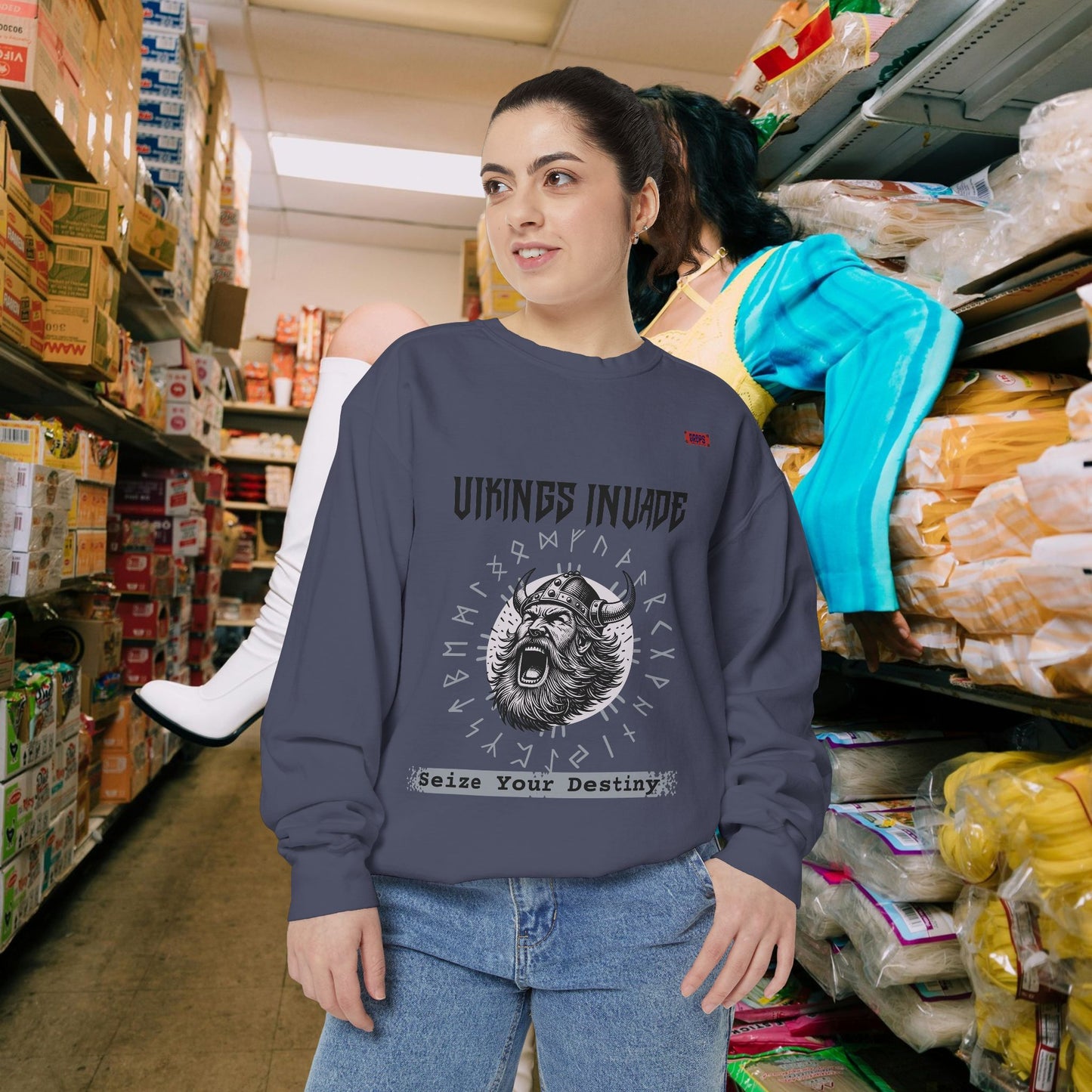 Unisex Garment-dyed Sweatshirt_ Series UWD 063_ Limited Edition Cozy Apparel for Adventurers by WesternWaves: