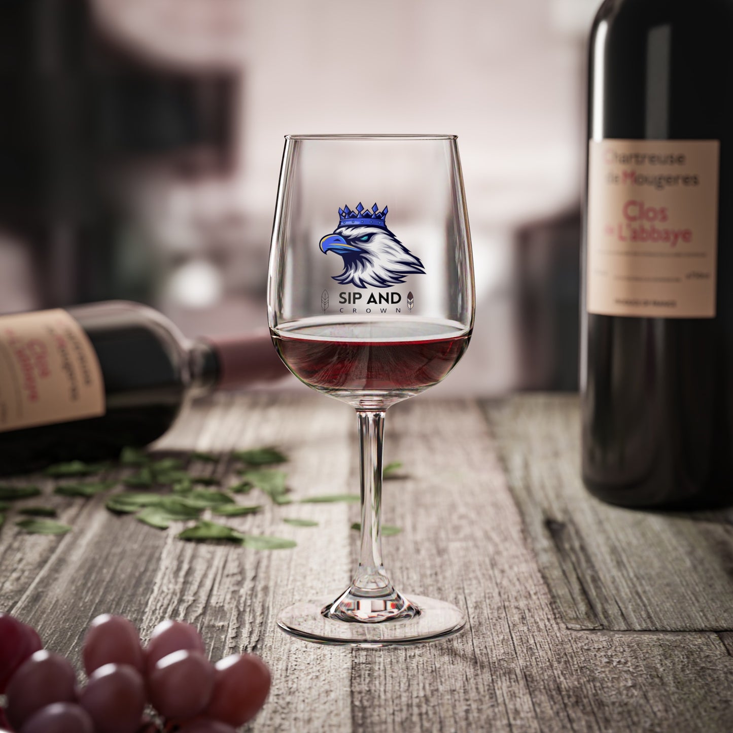 Wine Glass 12oz – N+ Series WG12OZ PT2WW002_ Limited Edition Treat by WesternWaves
