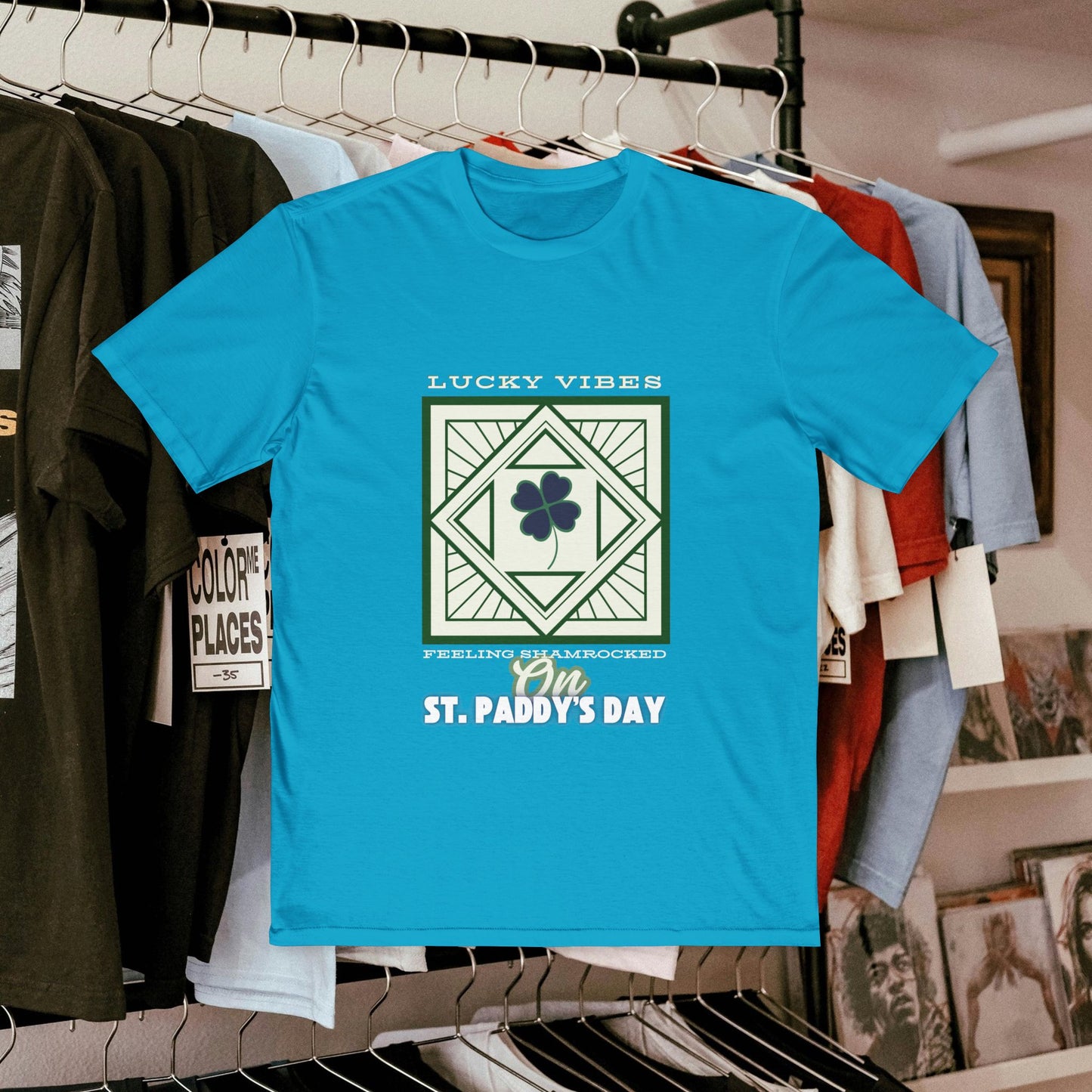 Men's Very Important Tee_ N3+ Series MVITEE PT2WW001_ Limited Edition Paddy's Day Vibrations by WesternWaves: