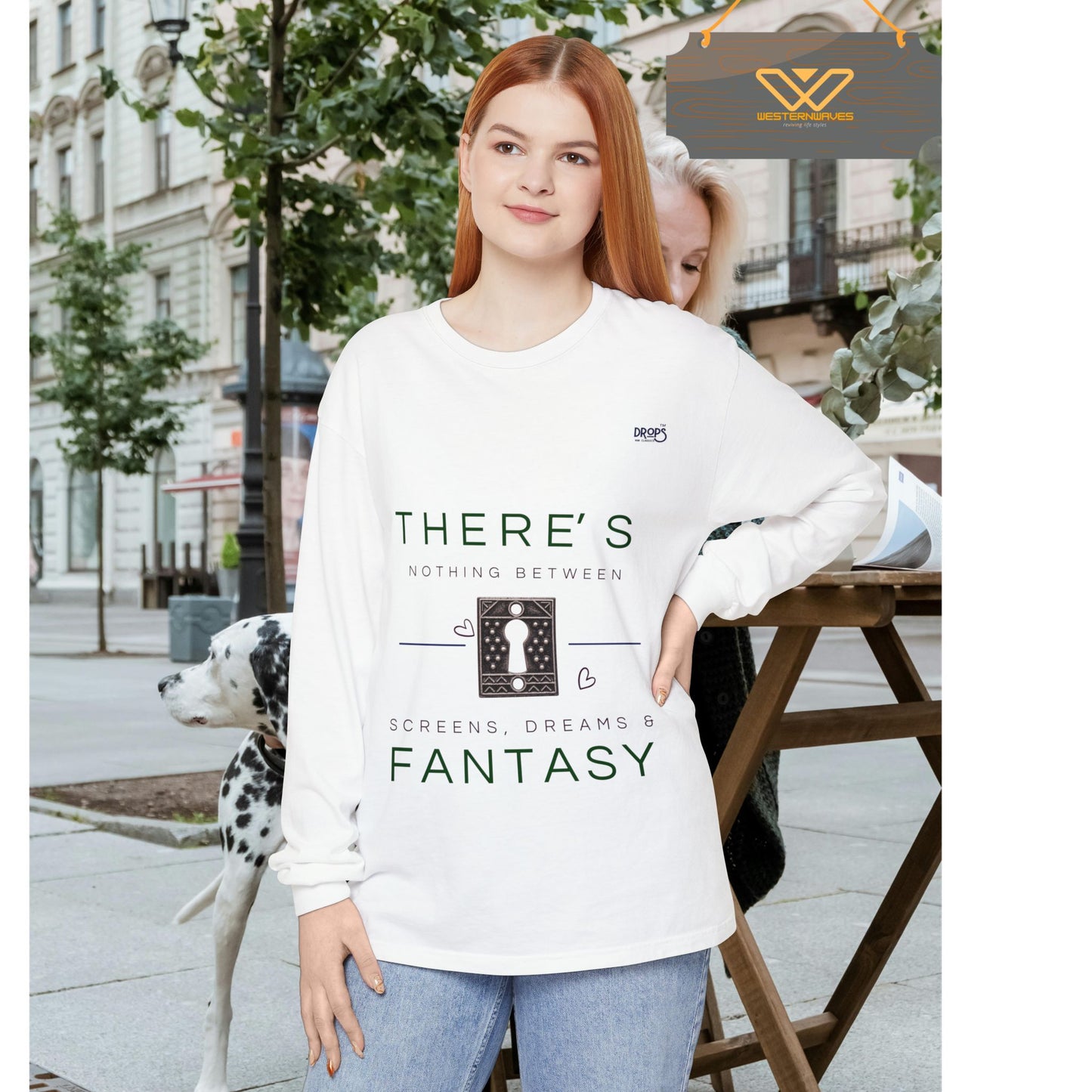 Unisex Long Sleeve T-Shirt_ N7+ Series USLSTSHIRT PT2WW001_ Limited Edition Trendy Vibes by WesternWaves: