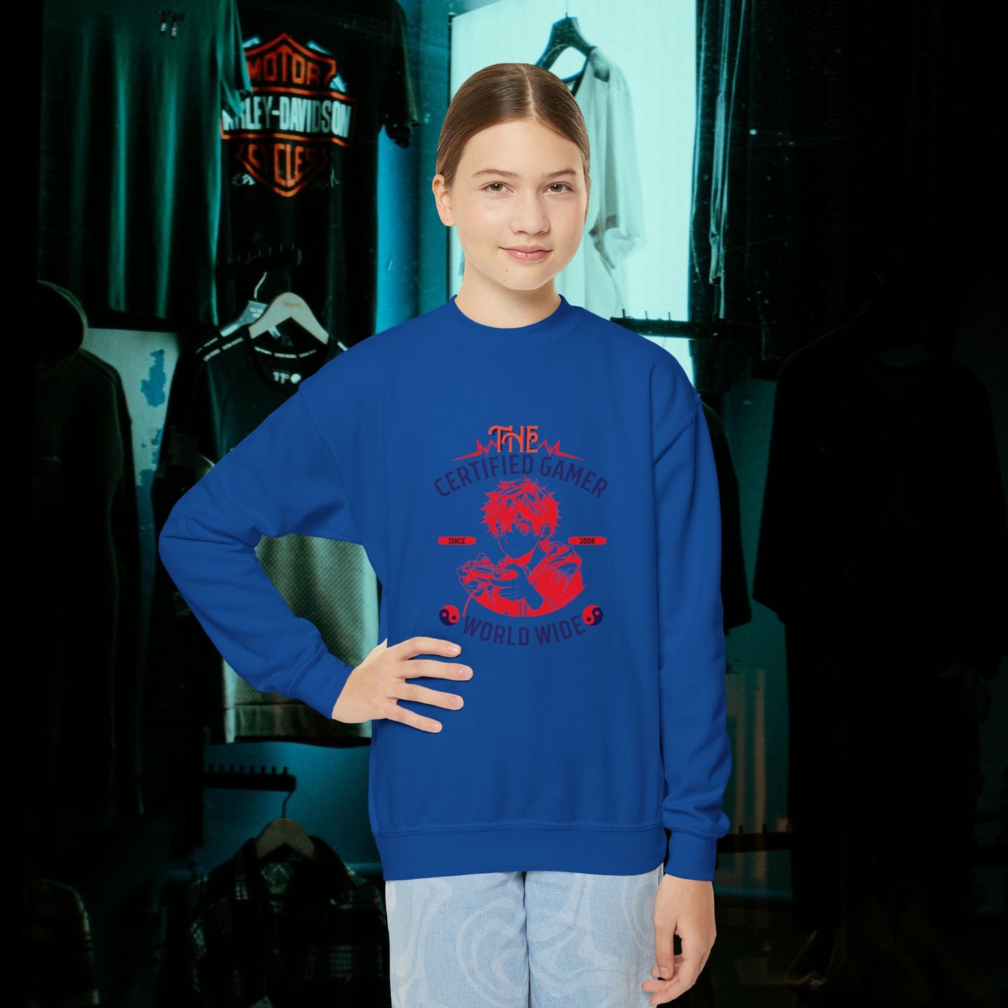 Youth Crewneck Sweatshirt_ N2+ Series YCNSS PT2WW004_ Limited Edition Perfect Companion for the School, Sports & Casual hangouts by WesternWaves: