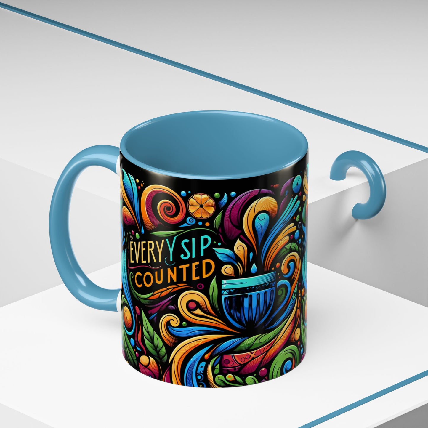 Accent Coffee Mug 11_ N3* Series ACM11OZ PT2WW022_ Limited Edition Perfect Blend of Style by WesternWaves: