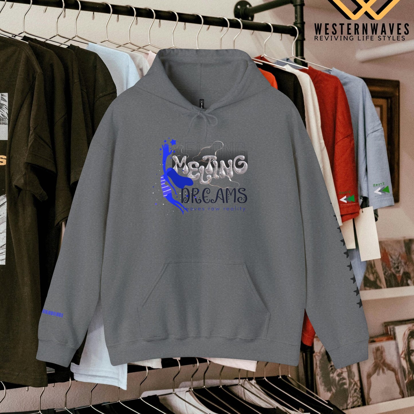 Unisex Heavy Blend™ Hooded Sweatshirt_ N3+ Series USHBHSS PT2WW006_ Limited Edition Pinnacle of Comfort & Style by WesternWaves: