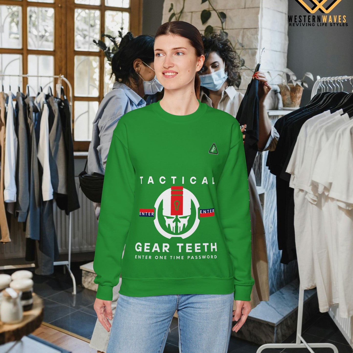 Unisex Heavy Blend™ Crewneck Sweatshirt_ N2 Series UHBCSS PT2WW005_ Limited Edition by WesternWaves: