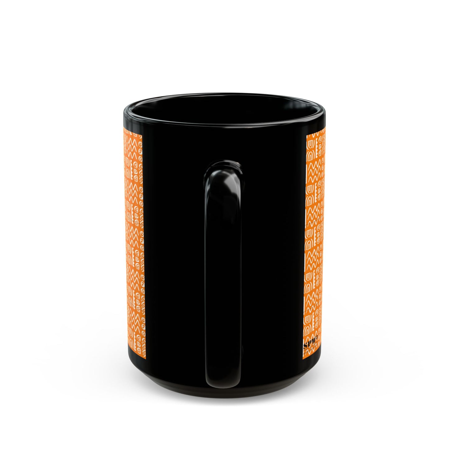 Black Mug (11oz, 15oz)_ N+ Series CBM PT2WW004_ Limited Edition Black Ceramic Mug by WesternWaves