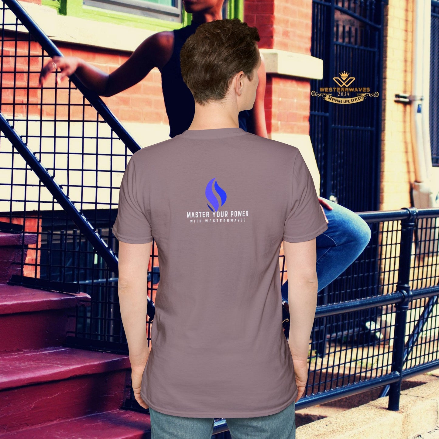 Unisex Softstyle T-Shirt_ N3+ Series USSTS FT2WW005_ Limited Edition Redefines & Relaxation by WesternWaves: