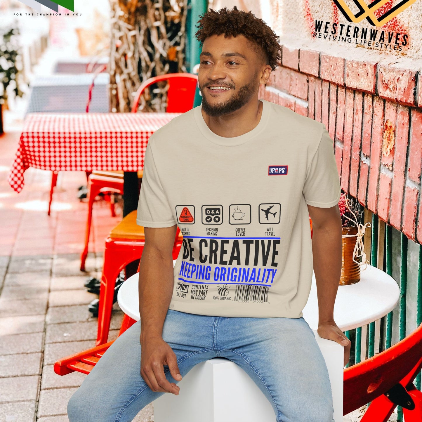 Unisex Softstyle T-Shirt_ N2+ Series USSTS FT2WW007_ Redefine Relaxation Limited Edition by WesternWaves: