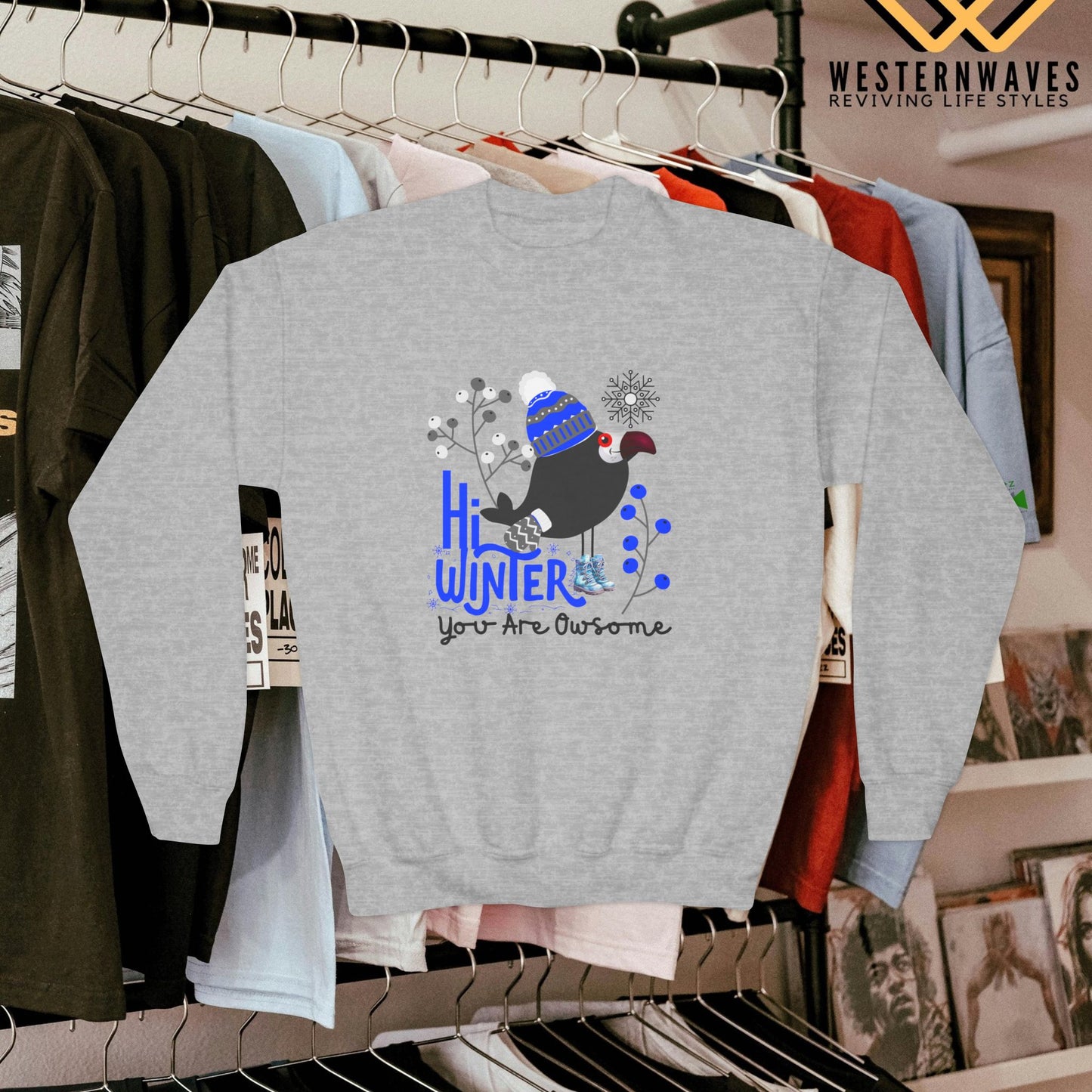 Youth Crewneck Sweatshirt_ N2+ Series YCNSS PT2WW002_ Limited Edition Perfect Companion for the School, Sports & Casual hangouts by WesternWaves: