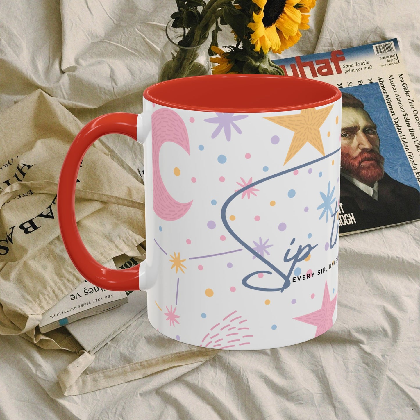 Accent Coffee Mug (11, 15oz) _ N3+ Series ACMUG PT2WW007_ Limited Edition Blend Style & Functionality by WesternWaves: