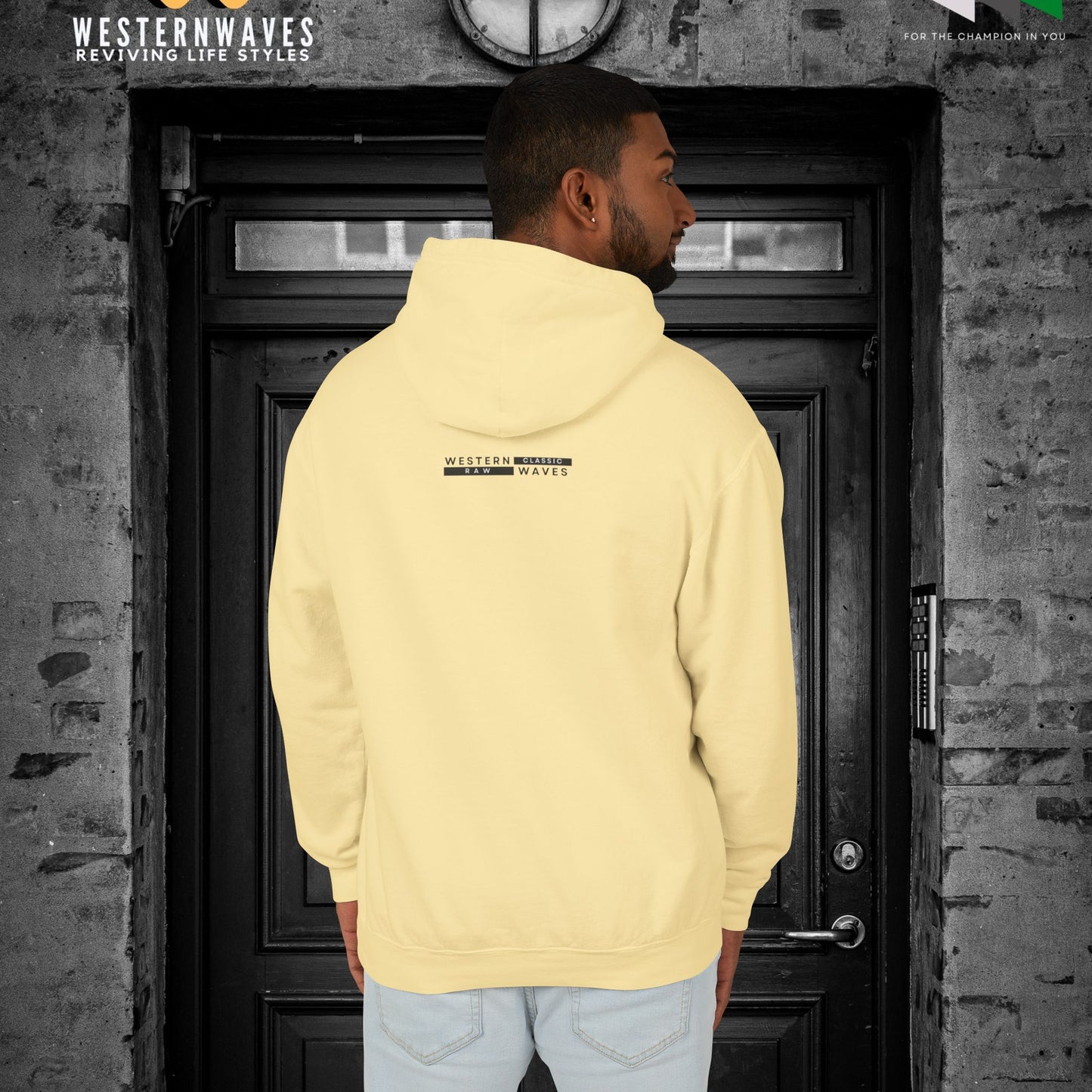 Unisex Lightweight Hooded Sweatshirt – N2+ Series USLWHSS PT2WW024_ Limited Edition Crafted Comfort by WesternWaves: