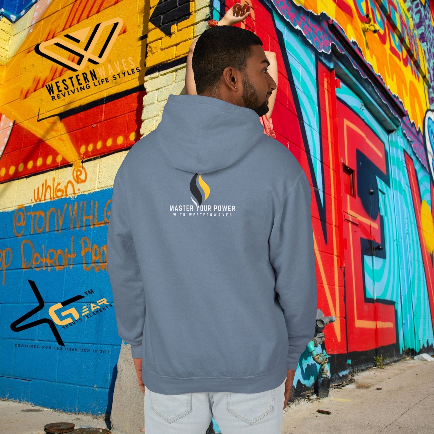 Unisex Lightweight Hooded Sweatshirt – N2+ Series USLWHSS PT2WW008_ Limited Edition Crafted Comfort by WesternWaves: