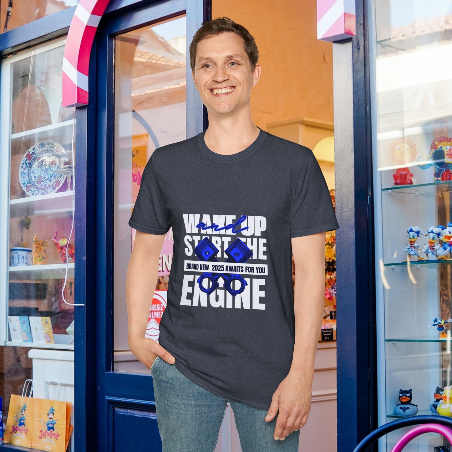 Unisex Softstyle T-Shirt_ N3+ Series USSTS FT2WW004_ Redefine Relaxation Limited Edition by WesternWaves: