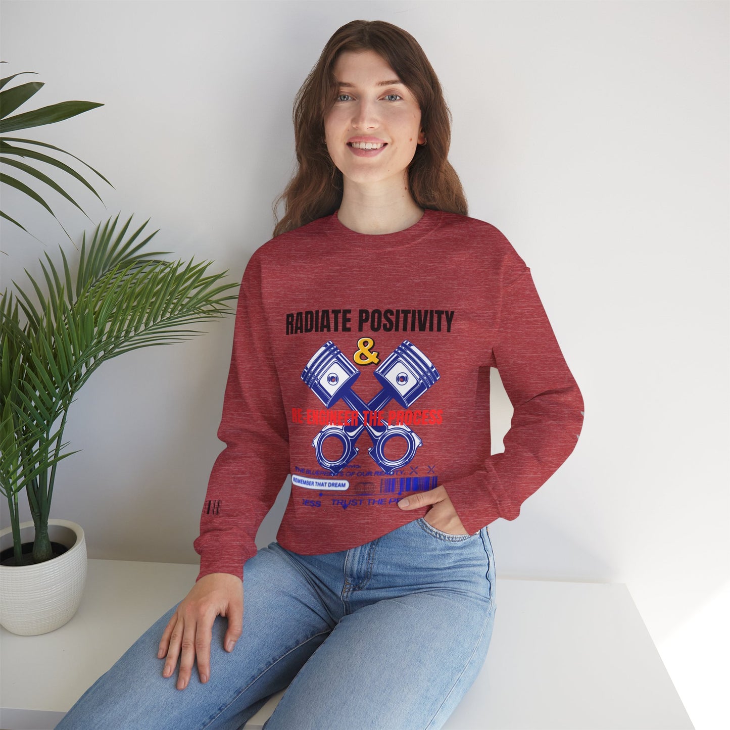 Unisex Heavy Blend™ Crewneck Sweatshirt_ N2+ Series UHBCSS PT2WW003_ Limited Edition Pure Luxury by WesternWaves: