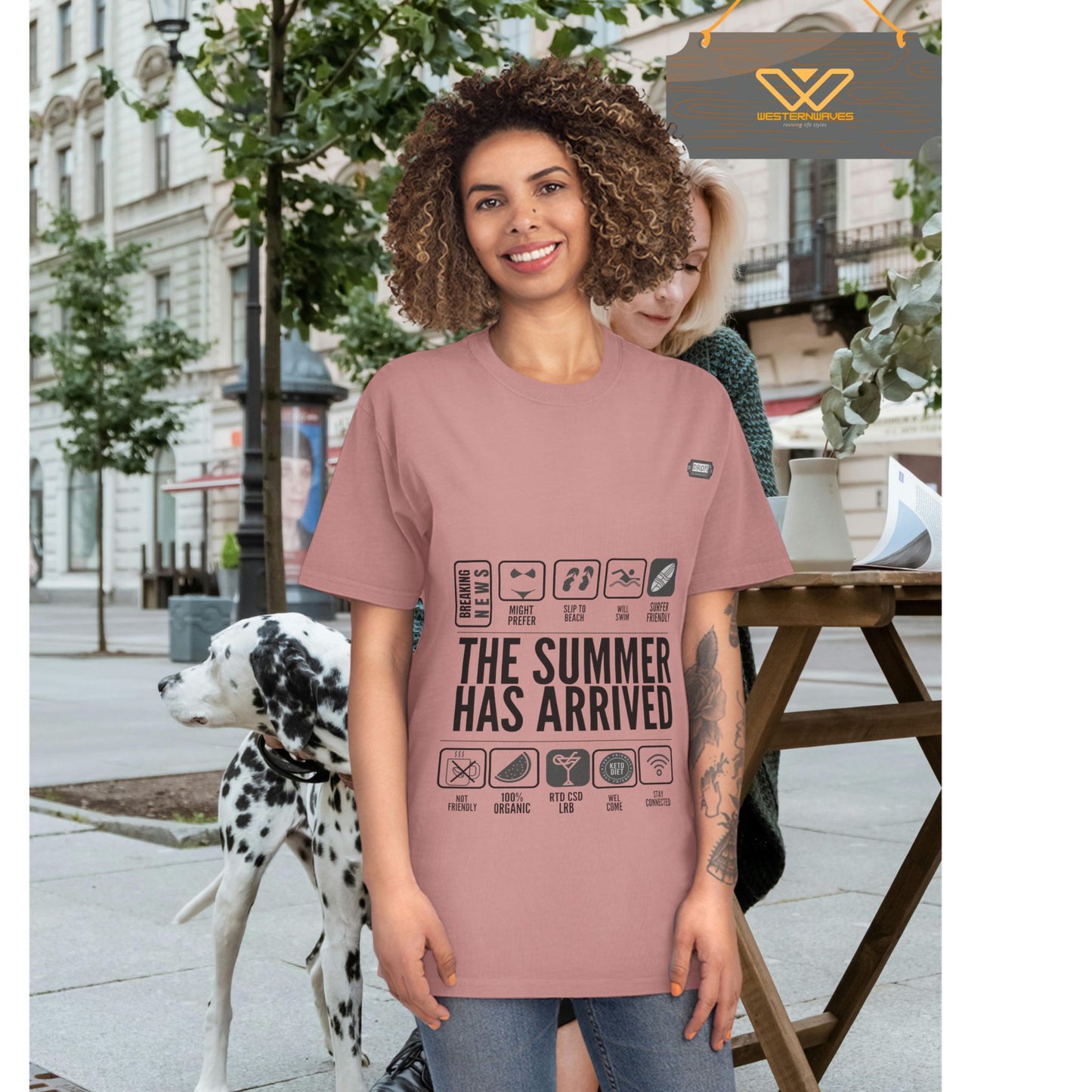 Unisex Faded Shirt_ N8* Series USFADEDSHIRT PT2WW001_ Limited Edition Warm Vibes by WesternWaves: