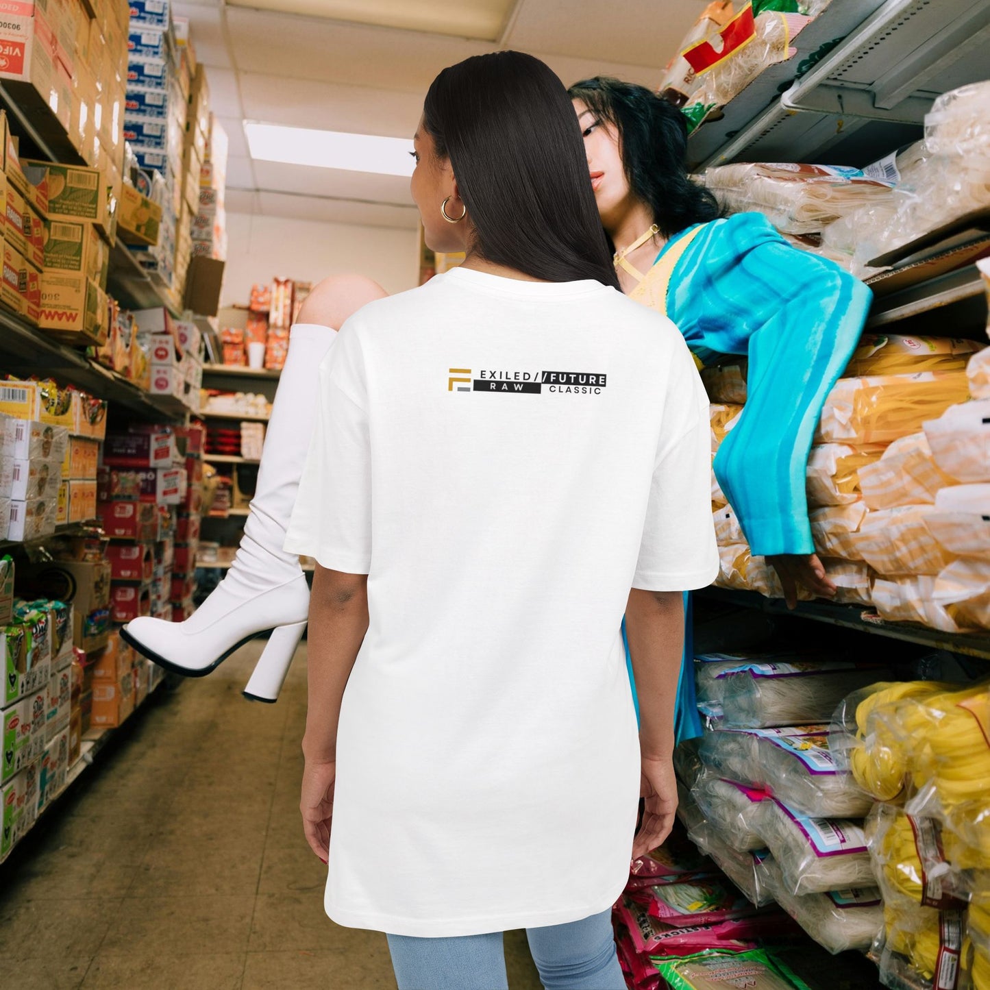 Unisex Heavy Oversize Tee_ Series N8 USHOSTEE PT2WW001_ Limited Edition Retro Casual Streetwear by WesternWaves: