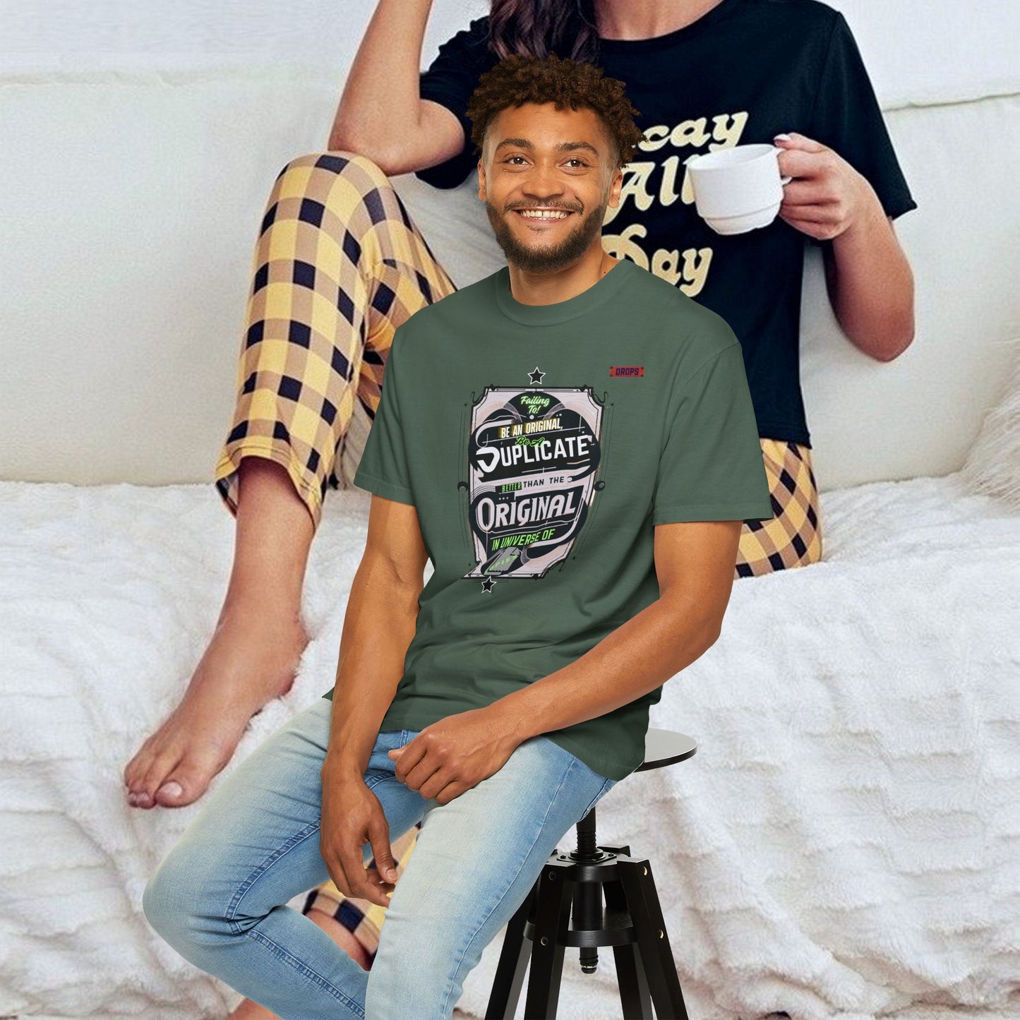 unisex garment-dyed t-shirt_ 09 July 2025_ Limited Edition Everyday Casual Wear by WesternWaves: