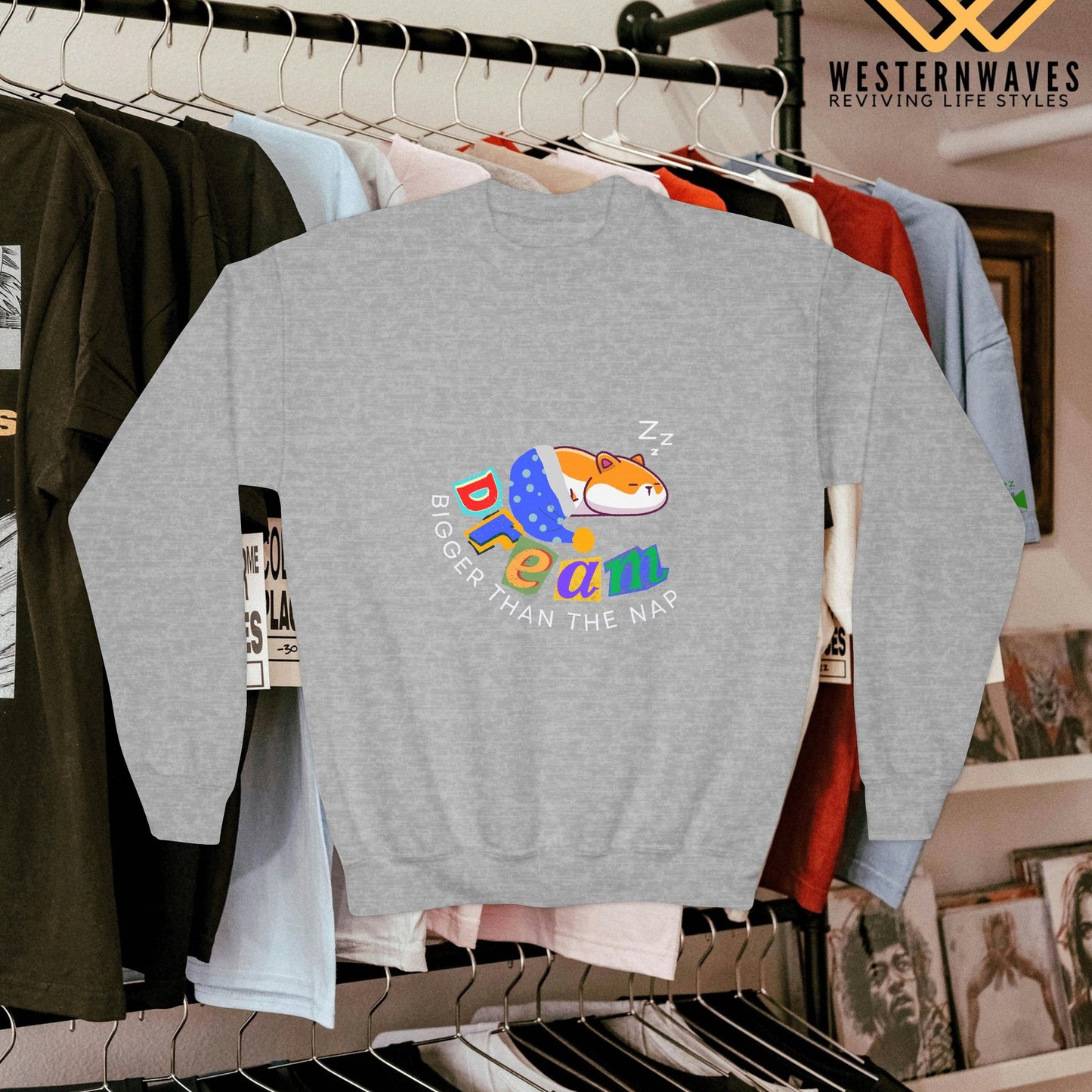 Youth Crewneck Sweatshirt_ N3+ Series YCNSS PT2WW001_ Limited Edition Perfect Companion for the School, Sports & Casual hangouts by WesternWaves: