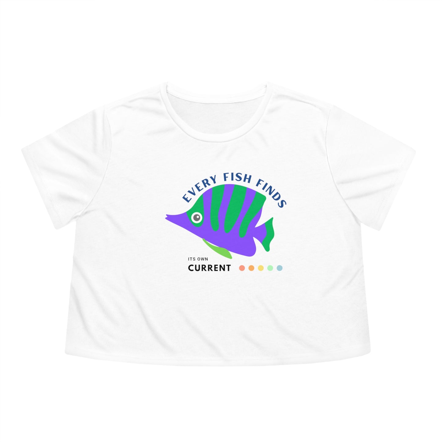 Women's Flowy Cropped Tee_ N+ Series WFCT PT2WW001_ Chic Comfort Tee by Bella + Canvas_ Limited Edition by WesternWaves: