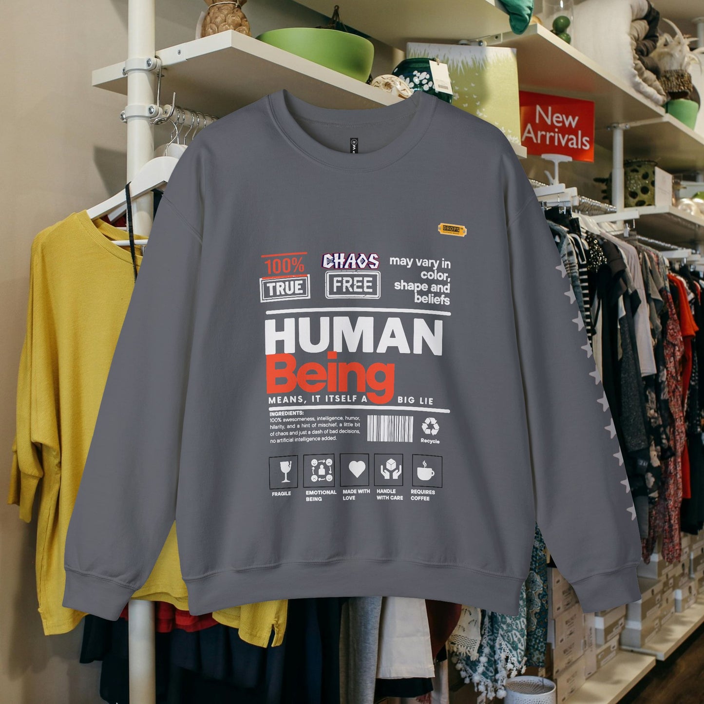 Unisex Heavy Blend™ Crewneck Sweatshirt_ N2 Series UHBCSS PT2WW019_ Limited Edition Pure Luxury By WesternWaves: