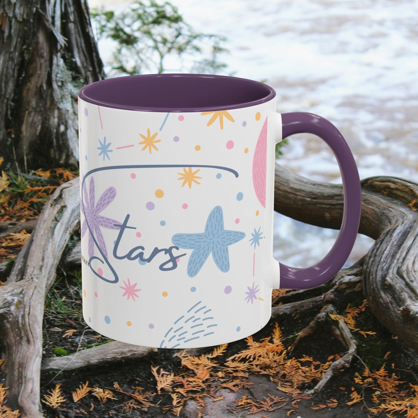 Accent Coffee Mug (11, 15oz) _ N3+ Series ACMUG PT2WW007_ Limited Edition Blend Style & Functionality by WesternWaves: