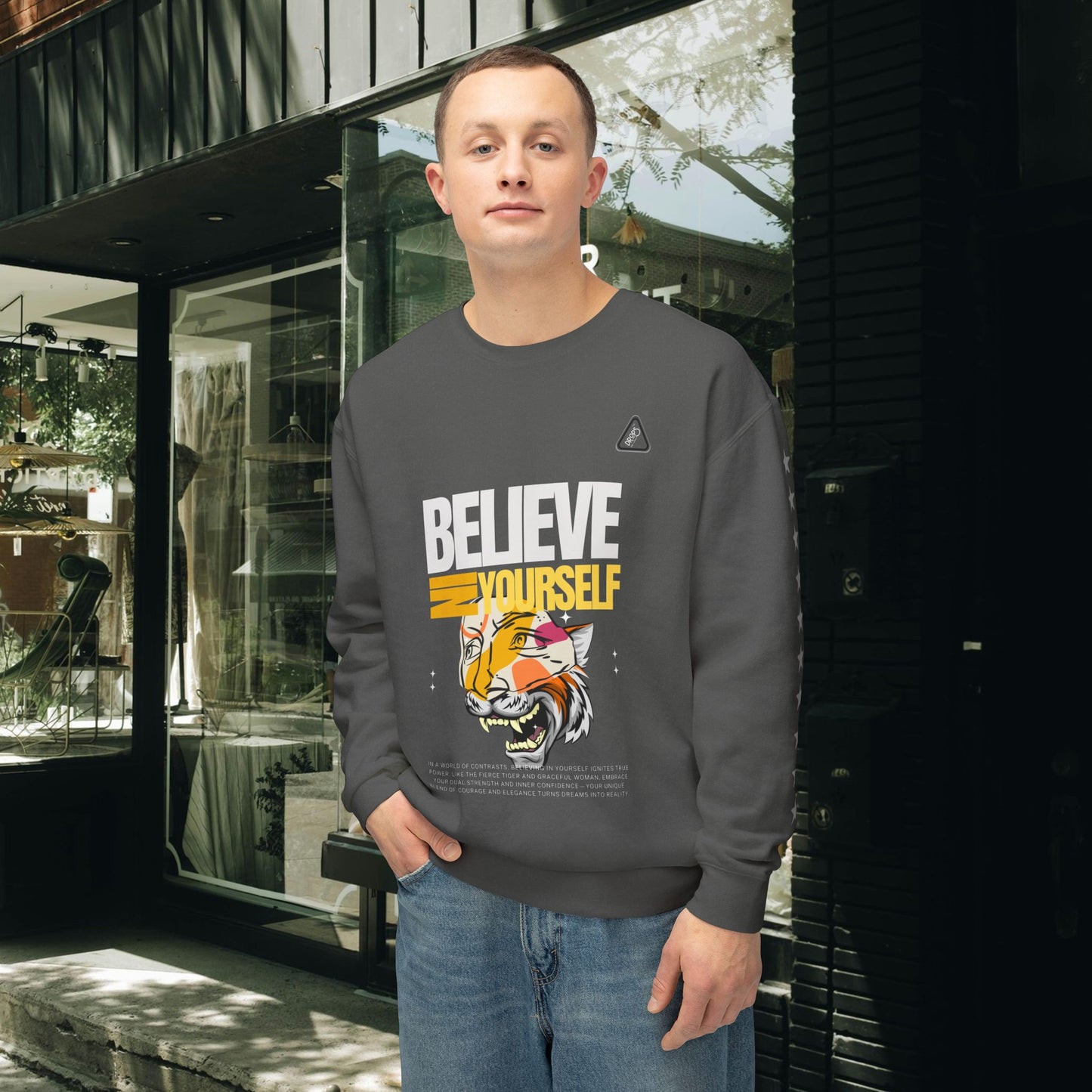Unisex Lightweight Crewneck Sweatshirt_ N2 Series ULWCSS PT2WW006_ Limited Edition Unparalleled Quality by WesternWaves: