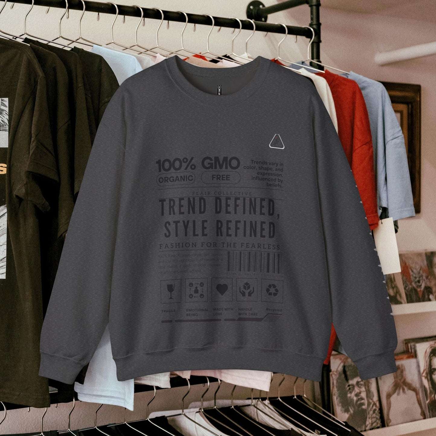 Unisex Heavy Blend™ Crewneck Sweatshirt_ N2 Series SPW UHBCSS PT2WW003_ Limited Edition 'DROPS' Brand Raw Classics by WesternWaves: