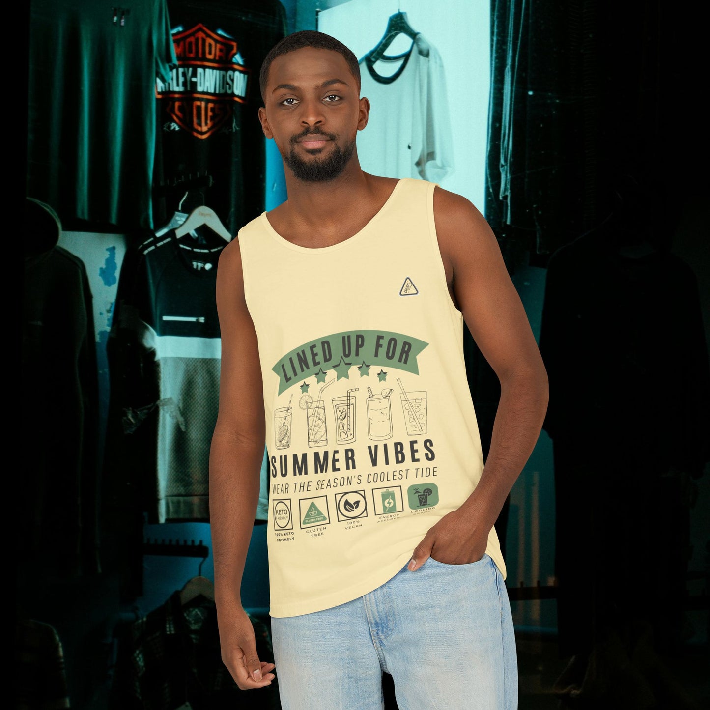 Unisex Garment-Dyed Tank Top_ Series N7* USDYEDTTOPS PT2WW001_ Limited Edition by WesternWaves: