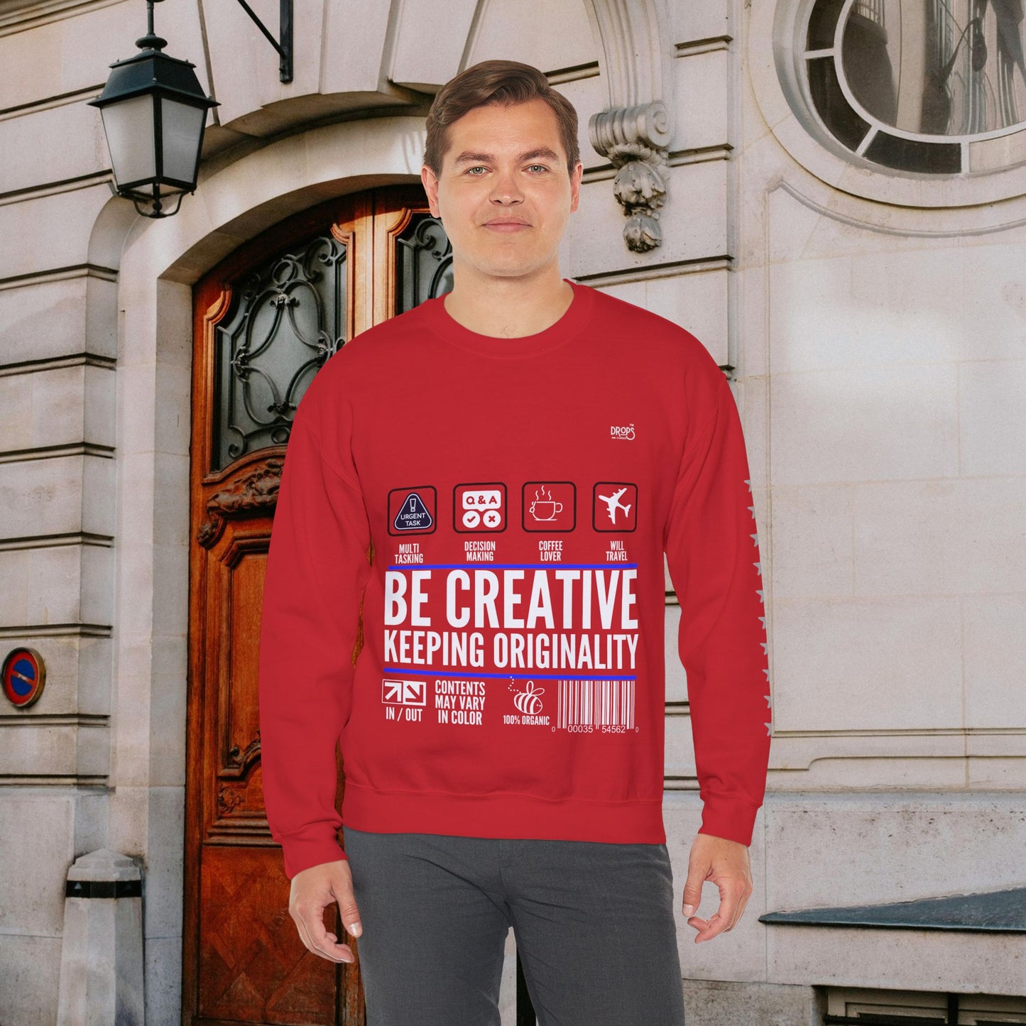 Unisex Heavy Blend™ Crewneck Sweatshirt_ N2 Sports Series UHBCSS PT2WW004_ Limited Edition 'DROPS' Brand Sweatshirt by WesternWaves: