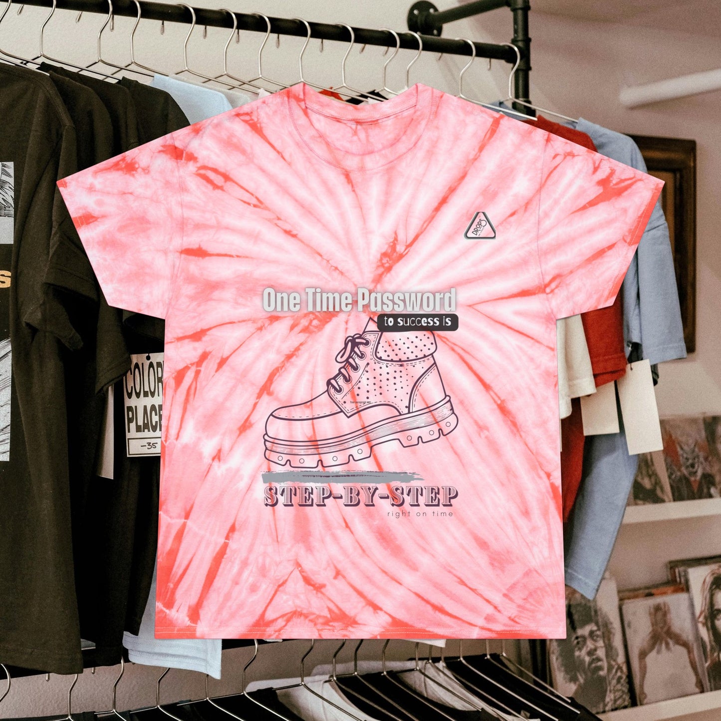 Tie-Dye Tee, Cyclone_ N2 Series T&DTEE PT2WW001_ Retro Style Limited Edition by WesternWaves: