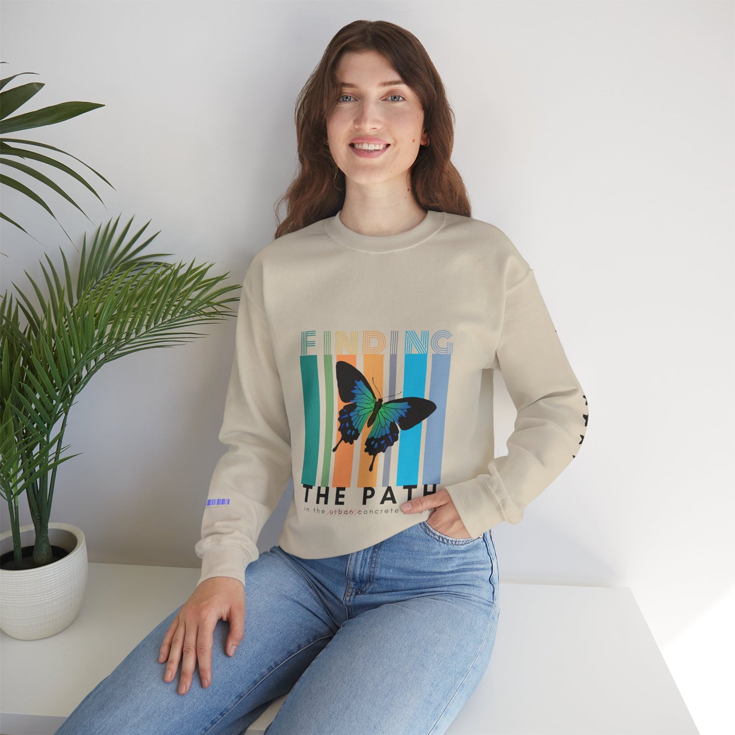 Unisex Heavy Blend™ Crewneck Sweatshirt_ N2+ Series UHBCSS PT2WW017_ Limited Edition Pure Luxury By WesternWaves: