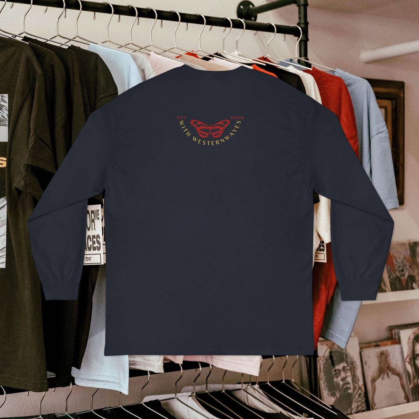 Unisex Classic Long Sleeve T-Shirt_ N2 Series CLSTS PT2WW001_ Limited Edition 100% US Cotton product by WesternWaves: