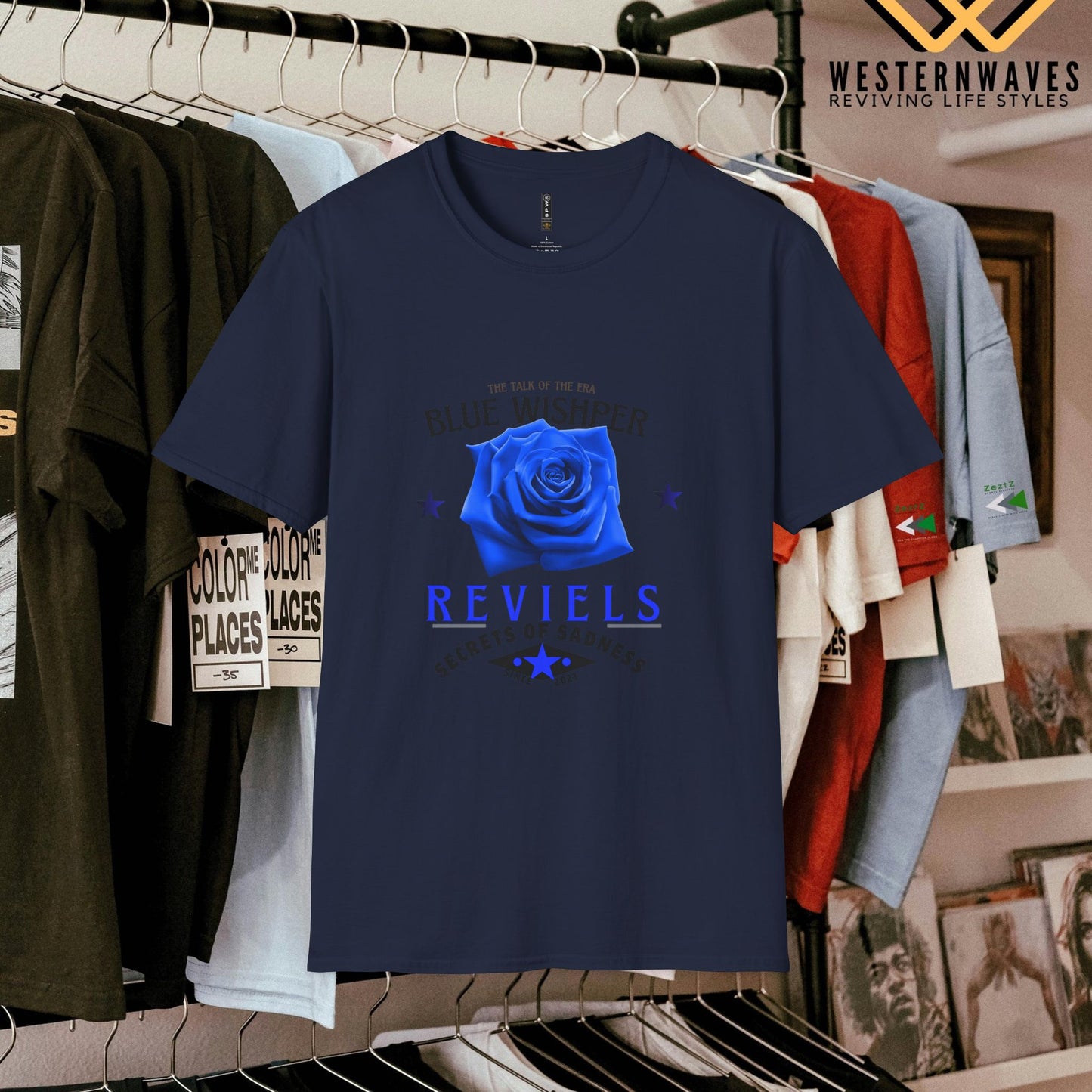 Unisex Softstyle T-Shirt_ N3+ Series USSTS FT2WW005_ Limited Edition Redefines & Relaxation by WesternWaves: