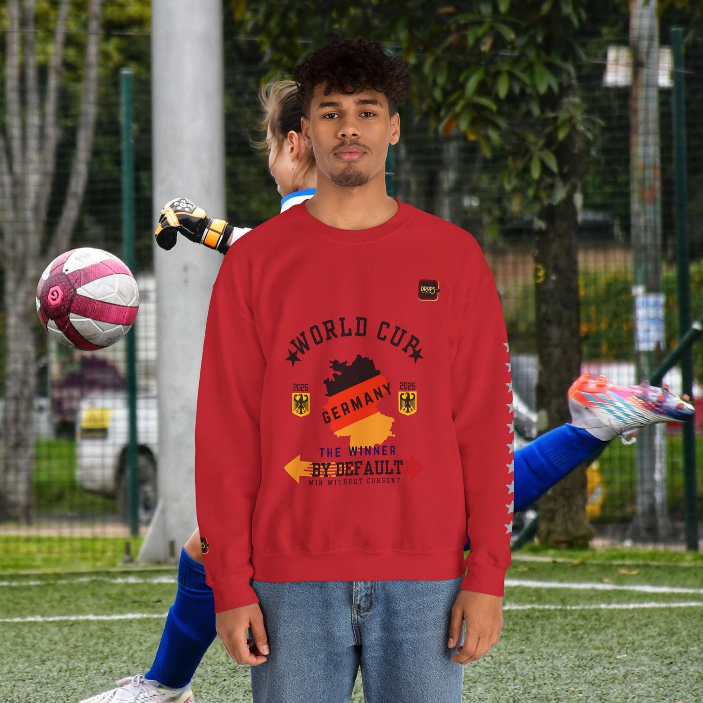 Unisex Sweatshirt_ N7+ Series USSS PT2WW001_ Germany The Winner by Default_ Limited Edition by WesternWaves: