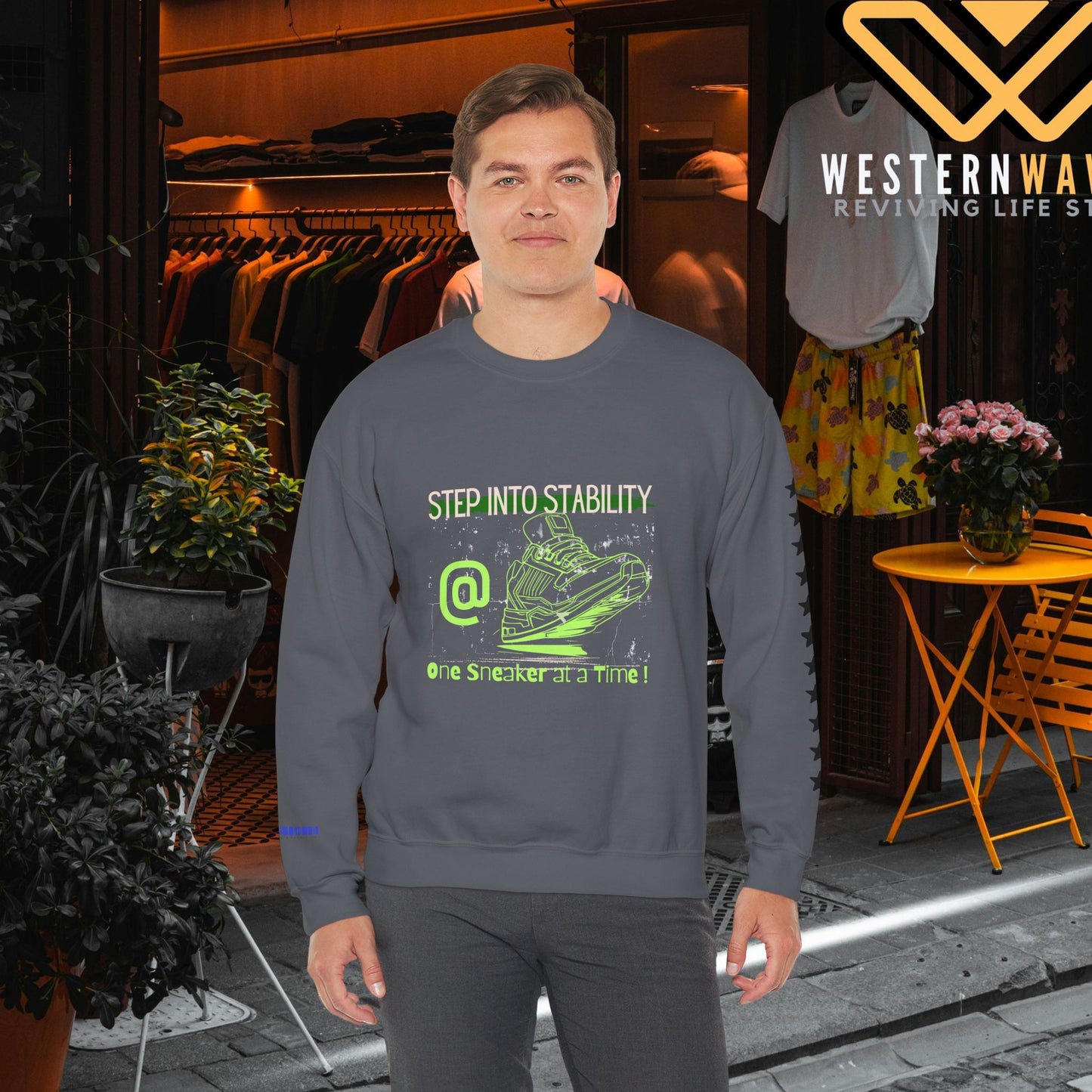 Unisex Heavy Blend™ Crewneck Sweatshirt_ N3+ Series UHBCSS PT2WW032_ Limited Edition Pure Luxury By WesternWaves: