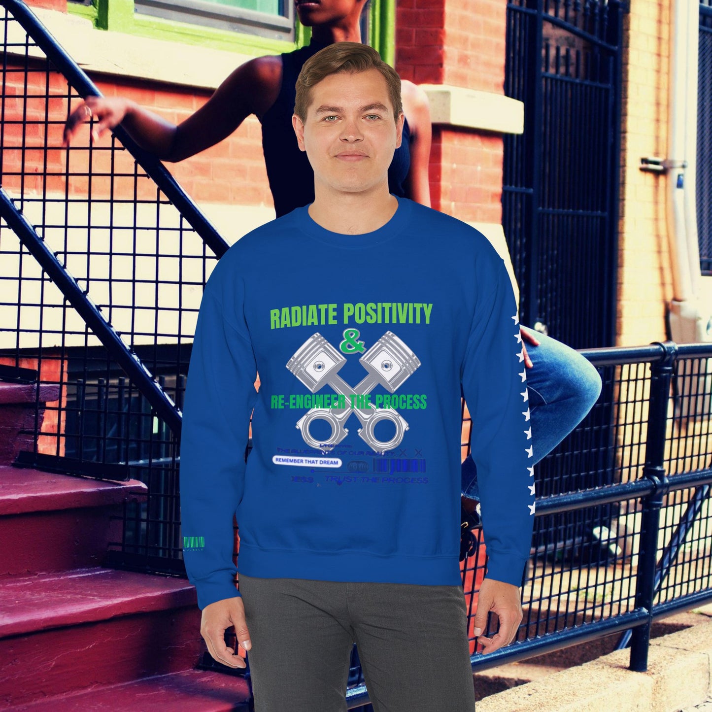 Unisex Heavy Blend™ Crewneck Sweatshirt_ N3+ Series UHBCSS PT2WW006_ Limited Edition Pure Luxury By WesternWaves: