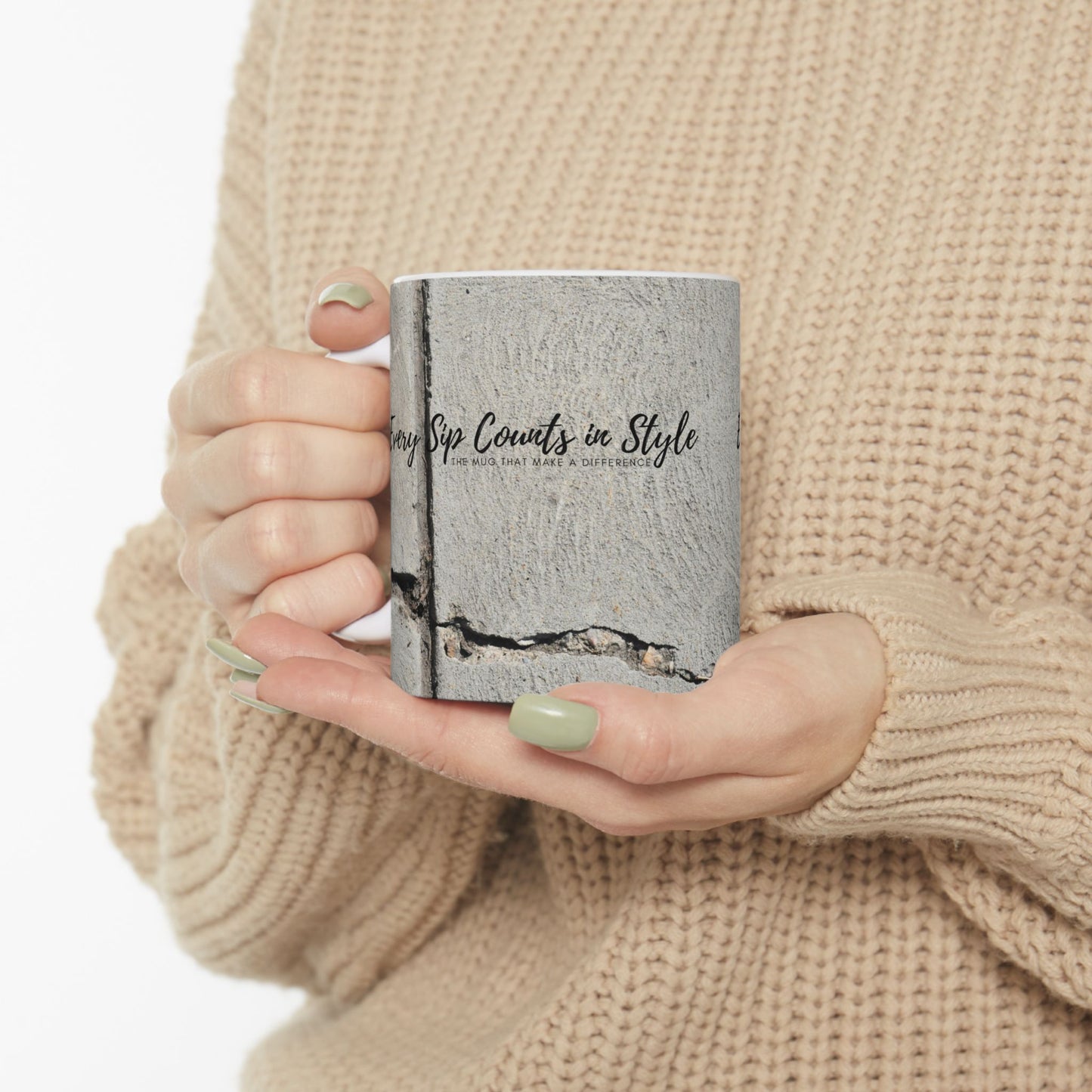Ceramic Mug (11oz, 15oz)_ N2 Series CM11, 15OZ PT2WW002_ Limited Edition Ceramic Masterpiece by WesternWaves: