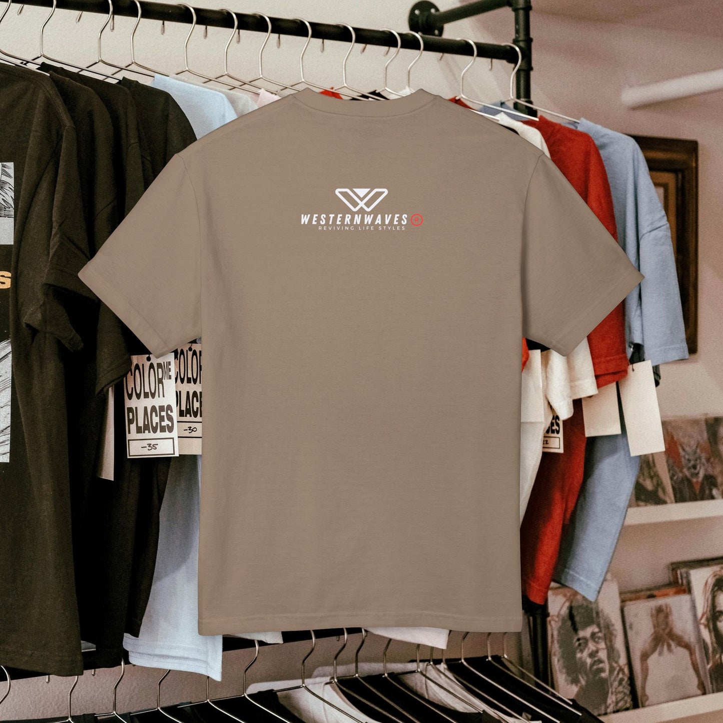 Unisex Garment-Dyed Heavyweight Cotton Tee_ N2+ Series USGDHWCTEE PT2WW007_ Limited Edition Statement of Style by WesternWaves: